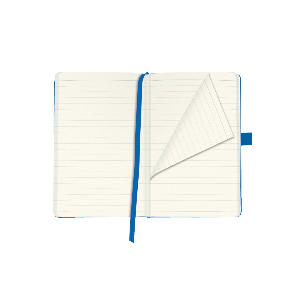 note book Classic A6 96sheets ruled blue book ribbon expandable inner ...