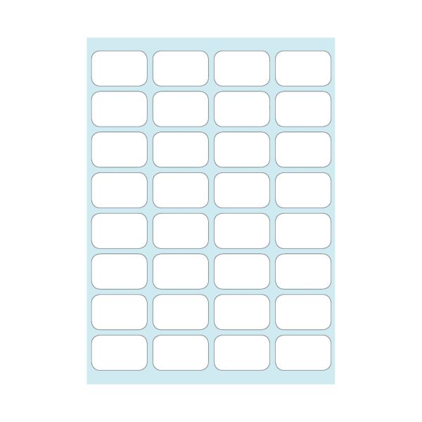 office label white 12x19mm self-adhesive 192 pieces
