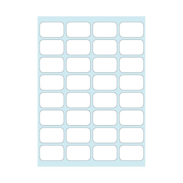 office label white 12x19mm self-adhesive 192 pieces