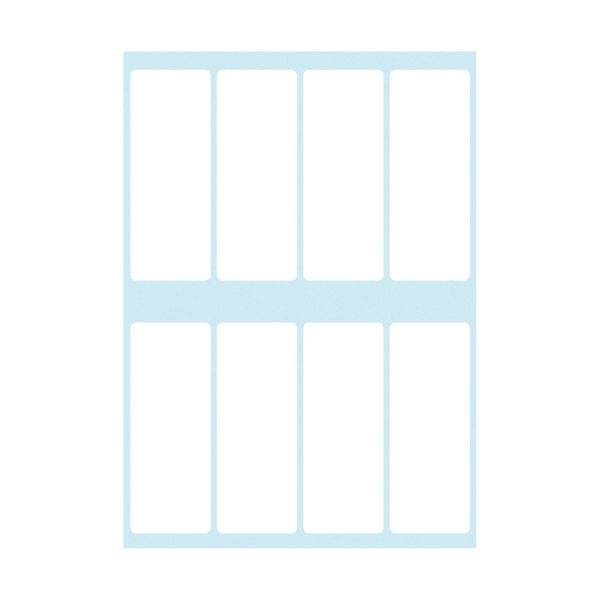 office label white 19x50mm self-adhesive 48 pieces