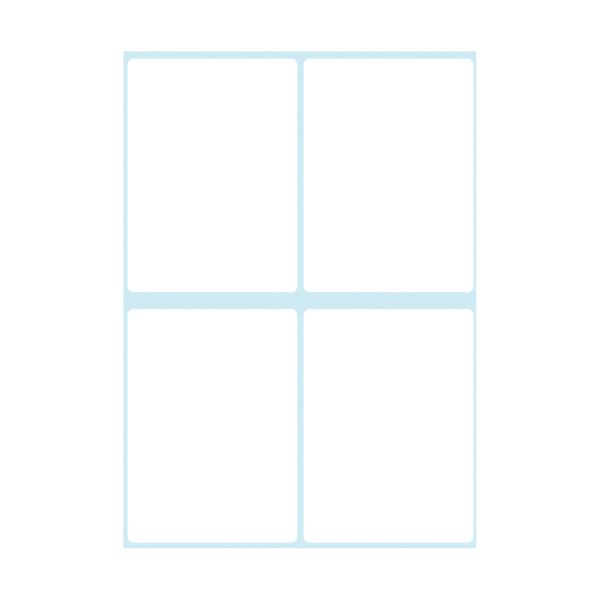 office label white 40x55mm self-adhesive 24 pieces