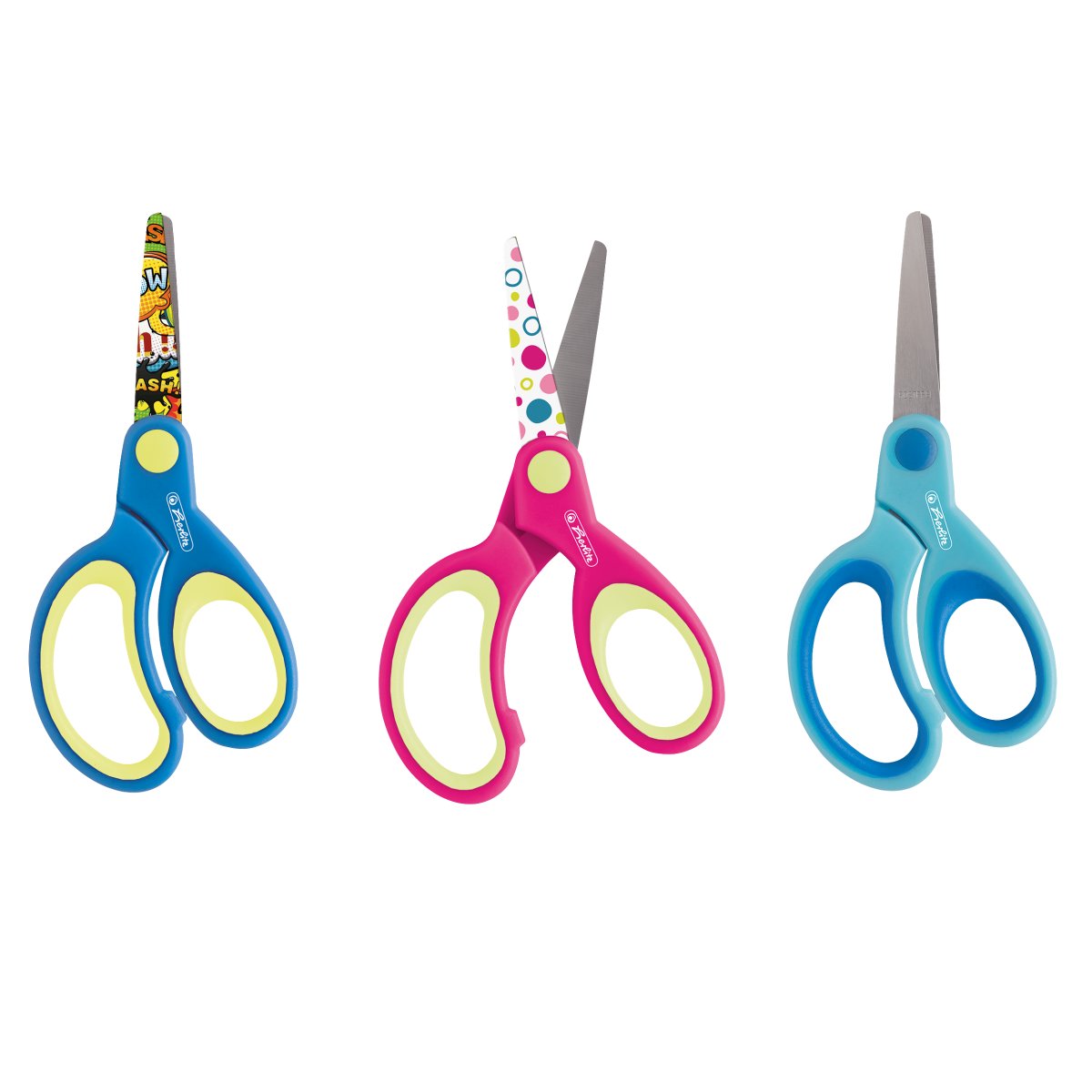 design craft scissors round assorted colours - Herlitz