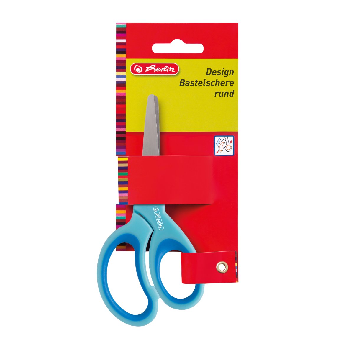 design craft scissors round assorted colours - Herlitz