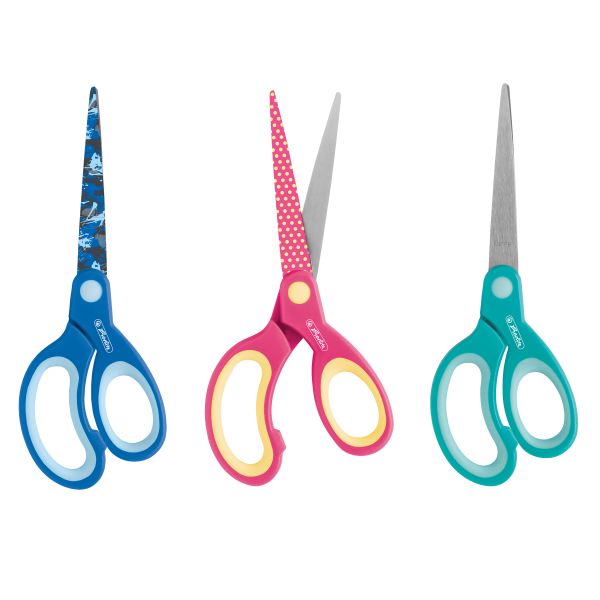 design craft scissors pointed assorted colours
