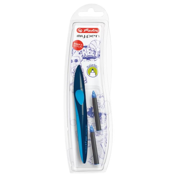rollerball pen my.pen dblue/lblue