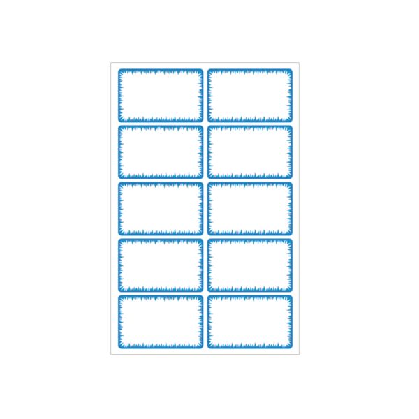 freezer label 34x21mm self- adhesive white/blue 50 pieces