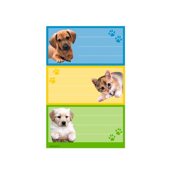 book labels motif 6 FSC 3 sheets of 3 labels self-adhesive