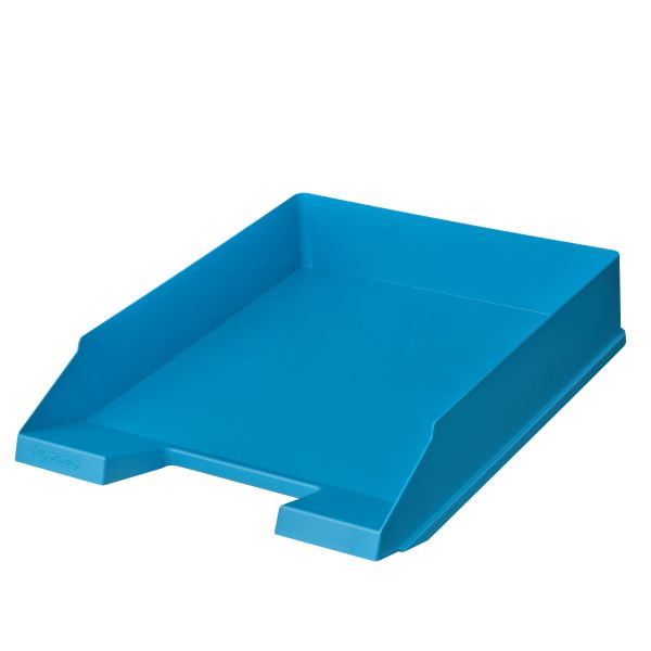 filing tray A4-C4 classic Herlitz recycling Blue Angel intensive blue