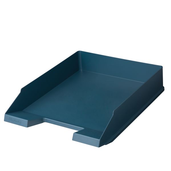 filing tray A4-C4 classic Herlitz recycling Blue Angel dark blue