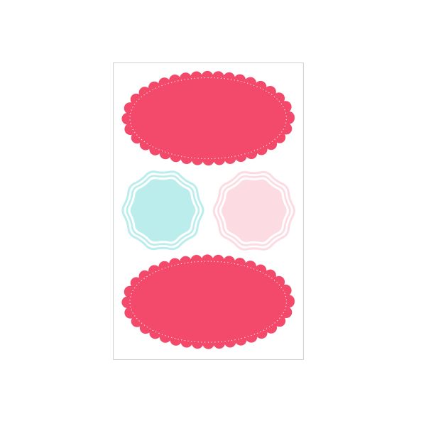 labels homemade 3 FSC 3 sheets a 4 pieces self-adhesive