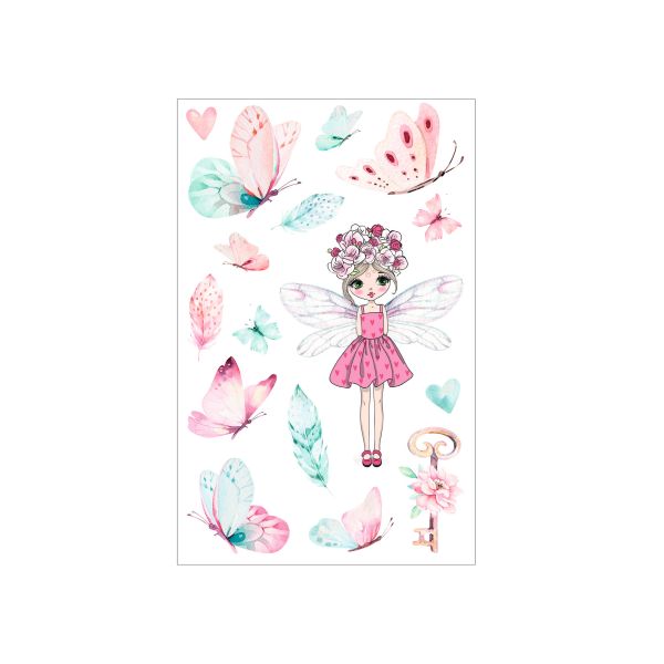 Stickers Girl motif 4 self-adhesive FSC