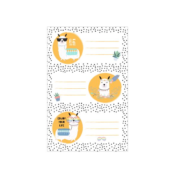 book labels motif 3 self-adhesive FSC