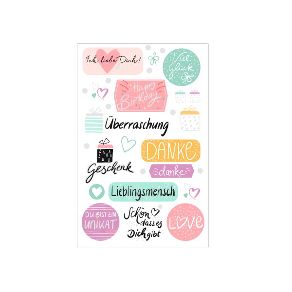 deco stickers motif 23 self-adhesive FSC
