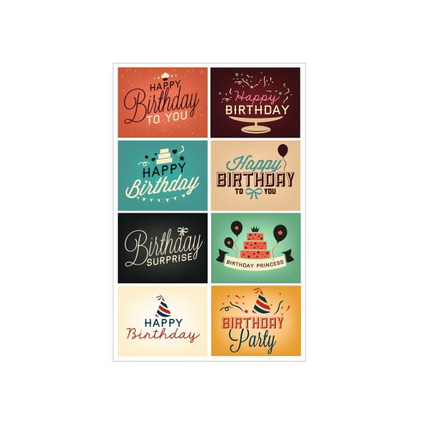 deco stickers motif 14 self-adhesive FSC