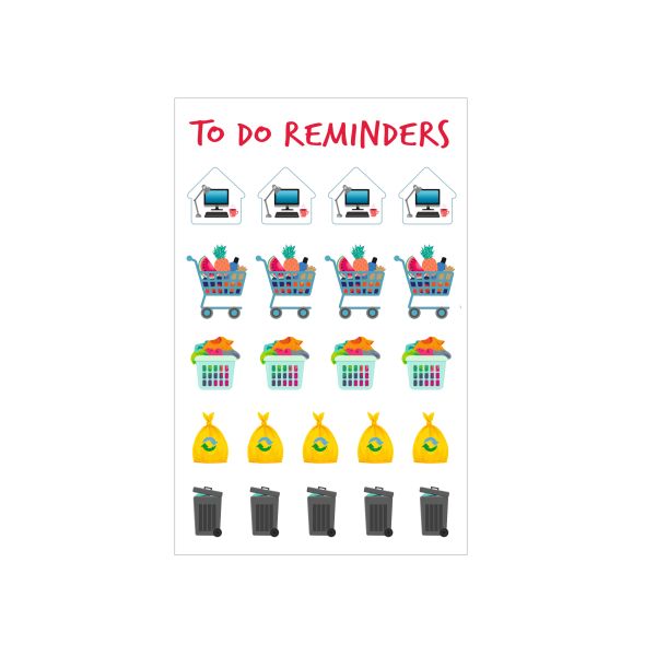 Planer stickers motif 1 self-dhesive FSC