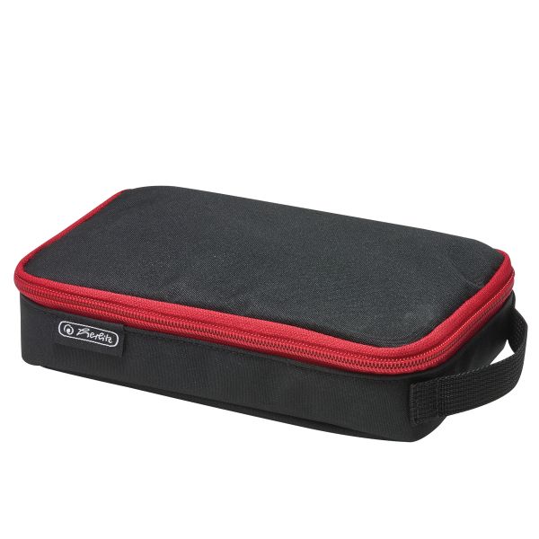 pencil pouch 2 Go black/red