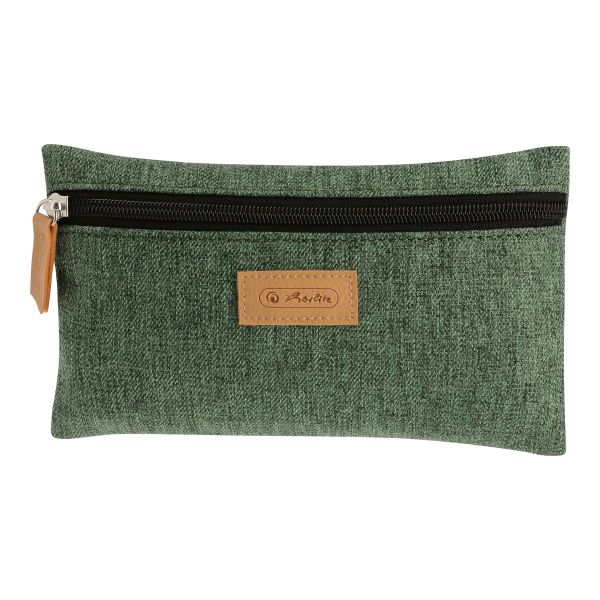pencil pouch flat GREENline RPET Knit green