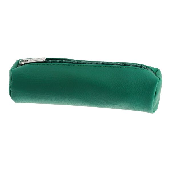 pencil pouch round forest green