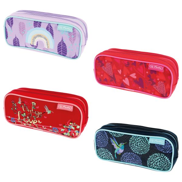 double pencil pouch girl mix designs assorted