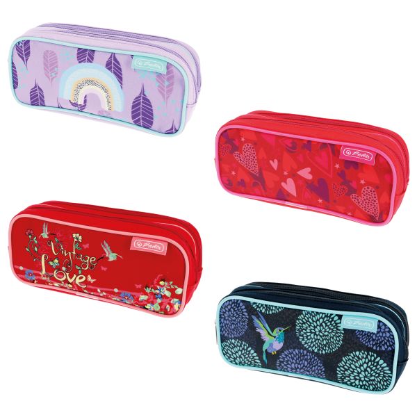 double pencil pouch girl mix designs assorted