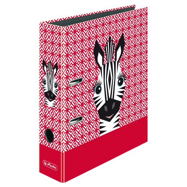 lever arch file maX.file A4 8cm Cute Animals Zebra