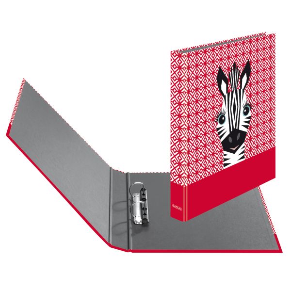 2-ring binder maX.file A4 Cute Animals Zebra