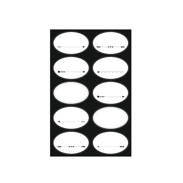 Stickers Just Black self-adhesive FSC