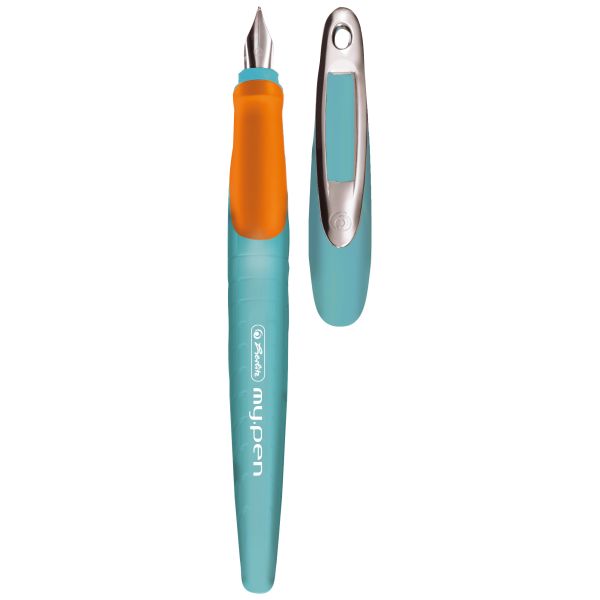 fountain pen my.pen turquoise/orange