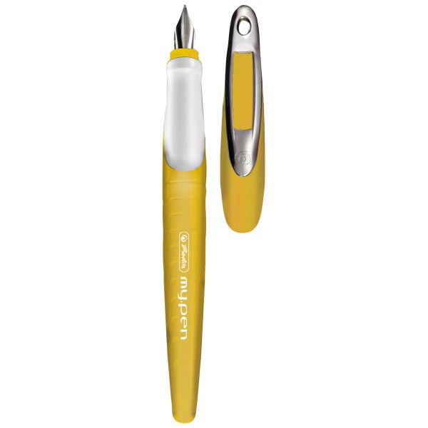 fountain pen my.pen mustard yellow/white