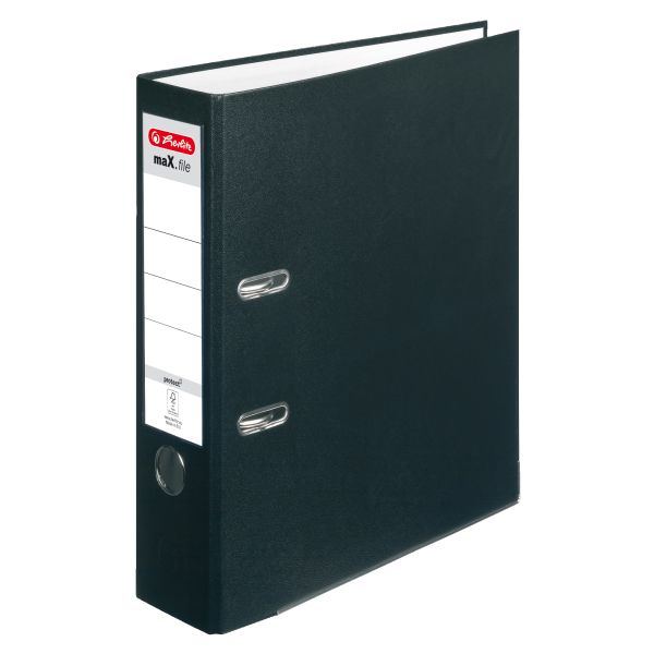 lever arch file maX.file protect A4 8cm black