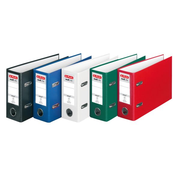lever arch file maX.file protect A5 oblong 7,5cm assorted colours