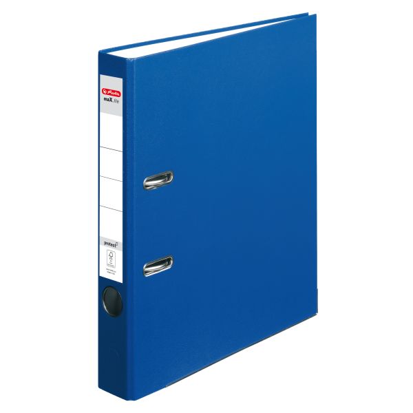 lever arch file maX.file protect A4 5cm blue
