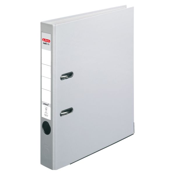 lever arch file maX.file protect A4 5cm grey