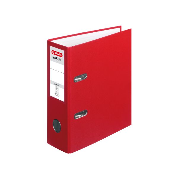 lever arch file maX.file protect A5 upright 8cm red