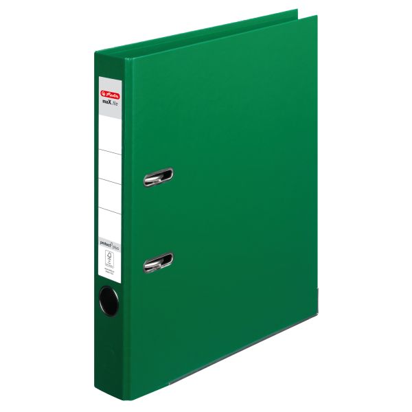 lever arch file maX.file protect plus A4 5cm green