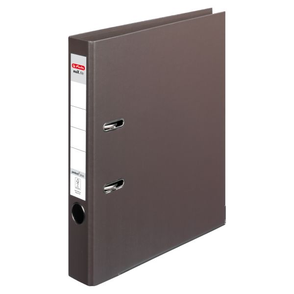 lever arch file maX.file protect plus A4 5cm brown