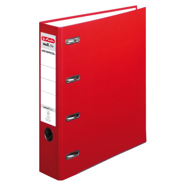 double lever arch file maX.file protect A4 7cm red