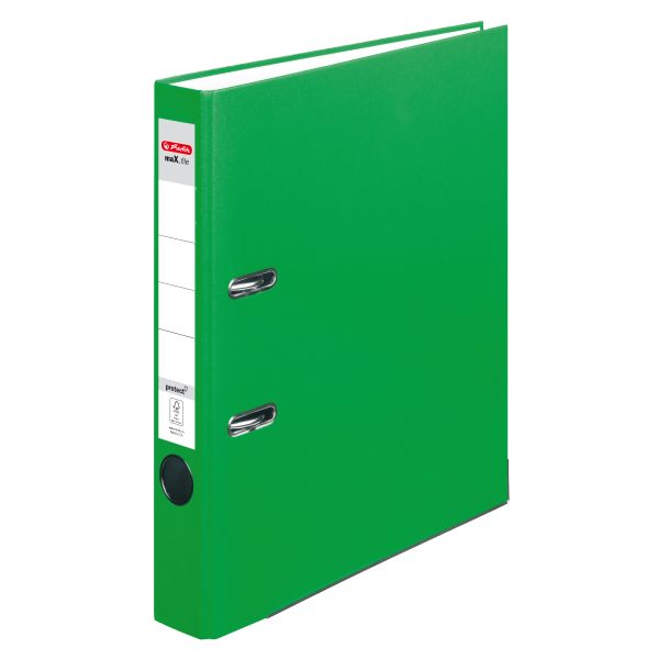 lever arch file maX.file protect A4 5cm light green