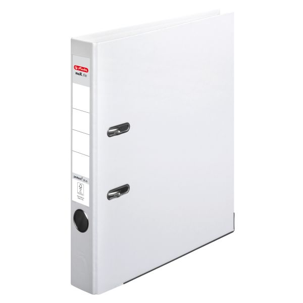lever arch file maX.file protect plus A4 5cm white