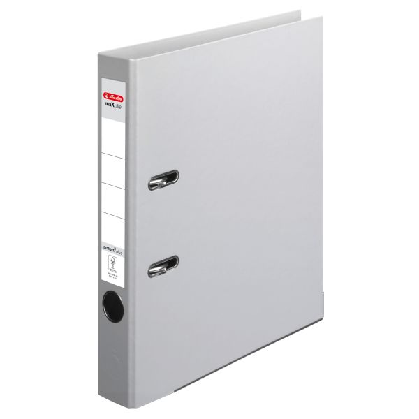 lever arch file maX.file protect plus A4 5cm grey