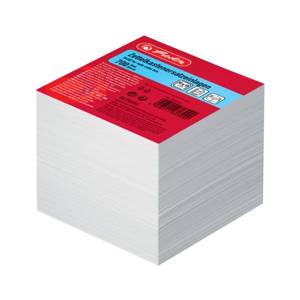 note cube box paper 700 sheets 9x9 cm white