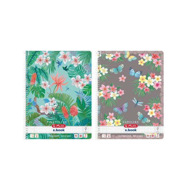 spiral pad A4 Ladylike 80 sheet no.28 2 motifs