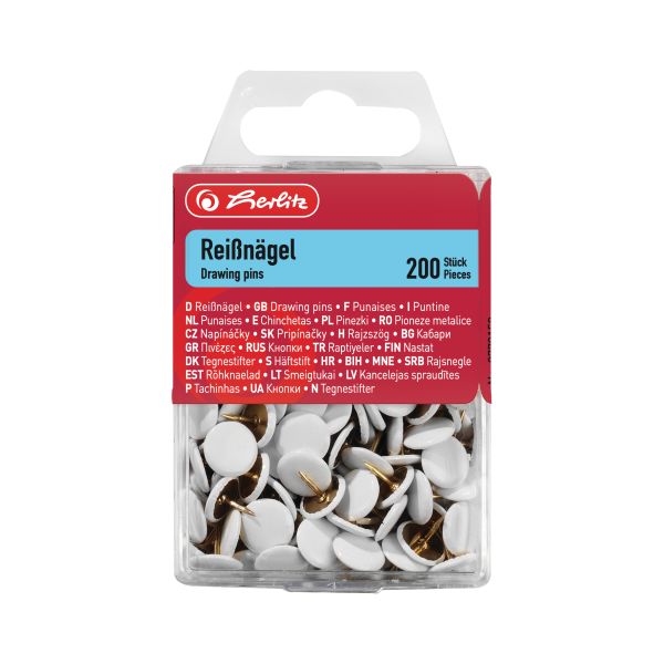 drawing pin white 200 pieces