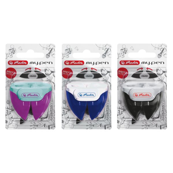 double sharpener my.pen assorted colours