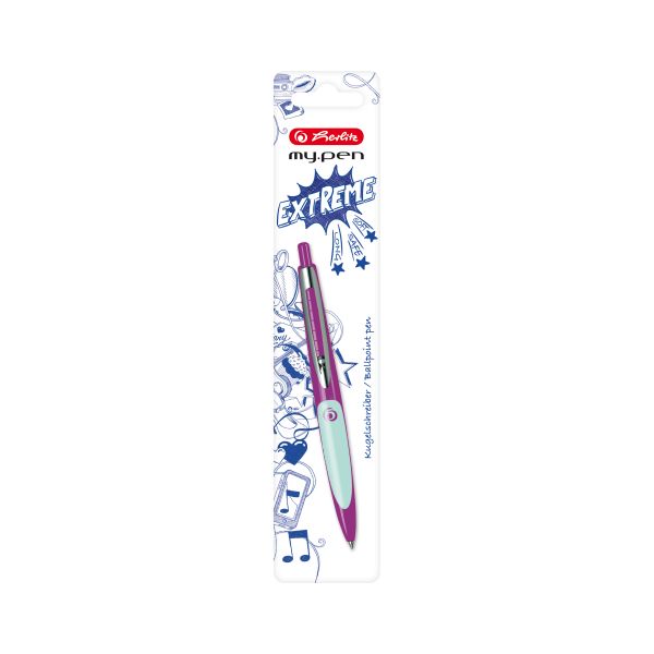 Ballpoint pen my.pen purple/mint