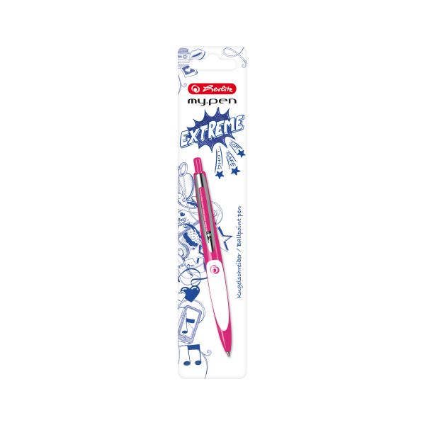 Ballpoint pen my.pen pink/white