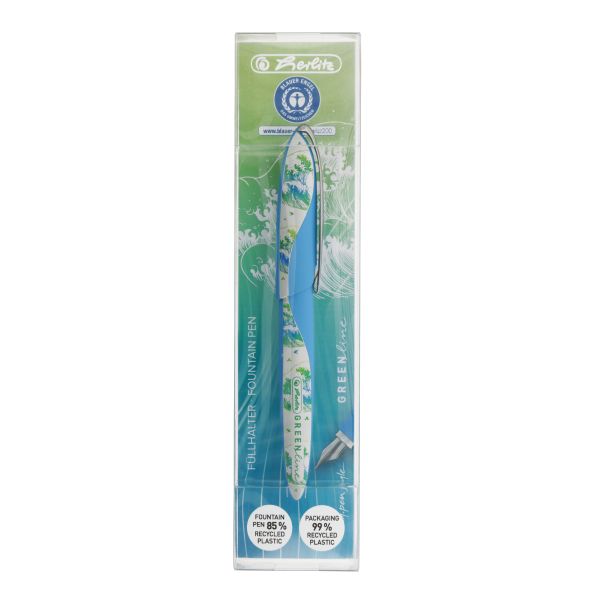fountain pen my.pen style GREENline Wave in foil box