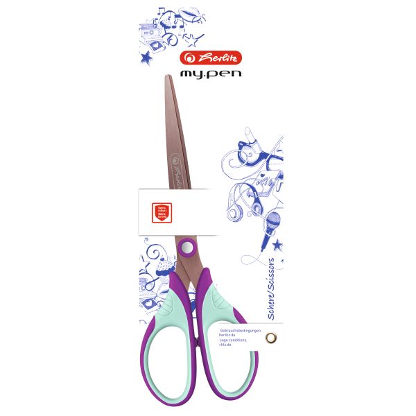 scissors my.pen purple/mint