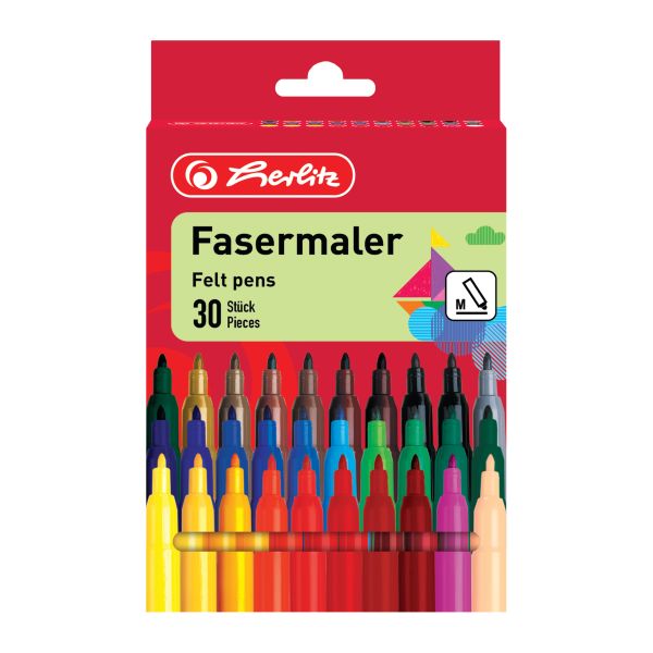 felt pens 30 pieces in suspension package