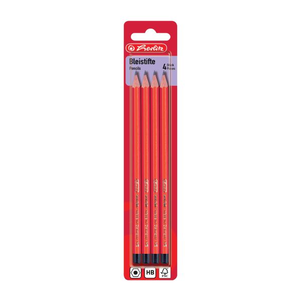 pencils Scolair HB 4 pieces on blister card